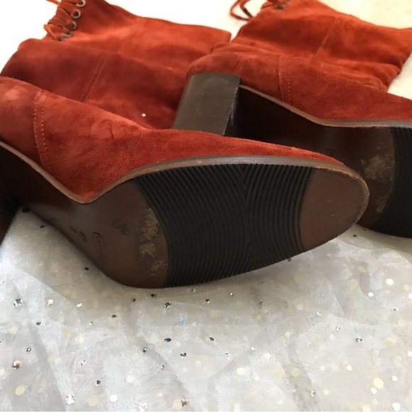 Coach rust suede boots - Picture 4 of 7